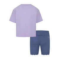 Nike Little Girls 2-pc. Short Set