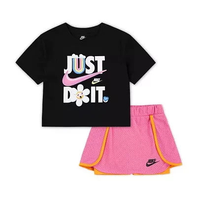 Nike Little Girls 2-pc. Skort Set