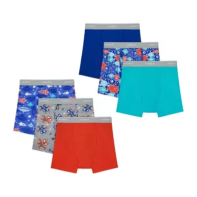 Hanes Potty Trainer Boys 6 Pack Boxer Briefs