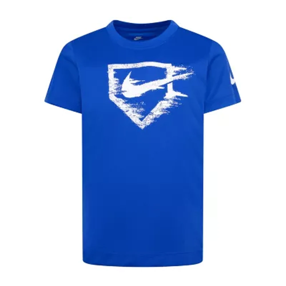 Nike Little Boys Dri-Fit Crew Neck Short Sleeve Graphic T-Shirt