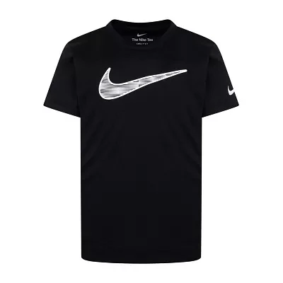 Nike Little Boys Dri-Fit Crew Neck Short Sleeve Graphic T-Shirt