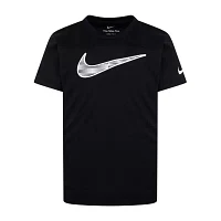 Nike Little Boys Dri-Fit Crew Neck Short Sleeve Graphic T-Shirt