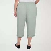 Alfred Dunner Santa Fe Womens Plus Capri Pant
