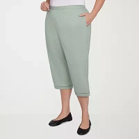 Alfred Dunner Santa Fe Womens Plus Capri Pant