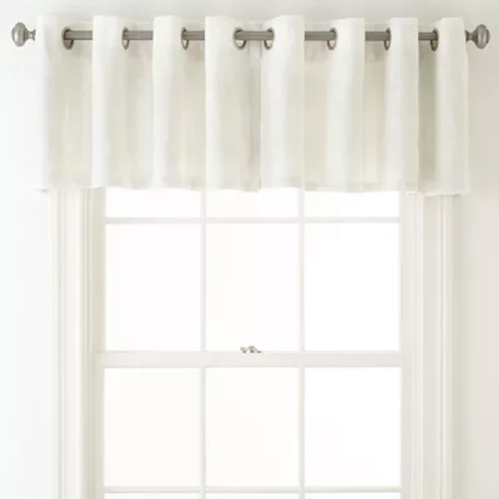 Liz Claiborne Quinn Leaf Grommet Top Single Insert Valance