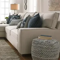 Signature Design by Ashley® Chevron Pouf Ottoman