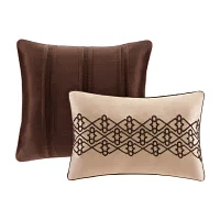 Madison Park Dartmouth 5-Pc Jacquard Quilt Set With Throw Pillows