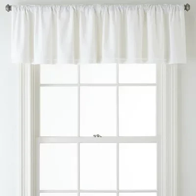 JCPenney Home™ Jenner Cotton Thermal Rod-Pocket/Back-Tab Valance