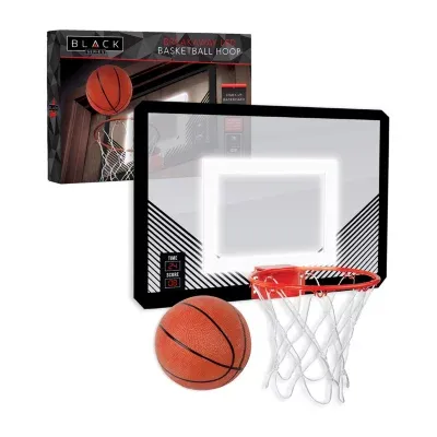 The Black Series LED Light-Up Basketball 18 Inch Hoop Sports Game with Mini Ball for Indoor/Outdoor Play