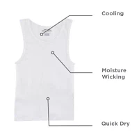 Stafford Dry + Cool Mens Extra Tall 4 Pack Quick Tank