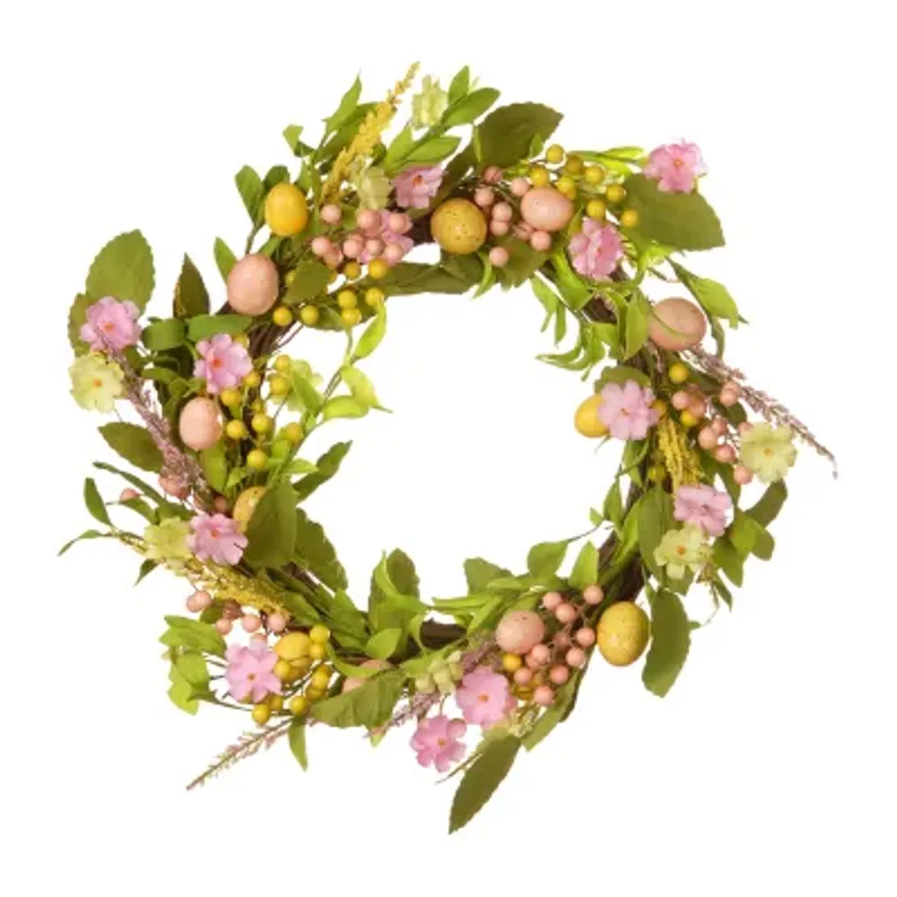 National Tree Co. 22" Easter Eggs Wreath