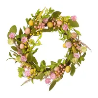 National Tree Co. 22" Easter Eggs Wreath