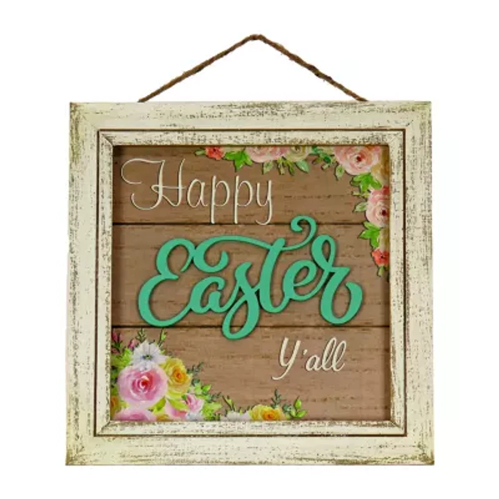 National Tree Co. 10 “Happy Easter Y’All Wall Sign