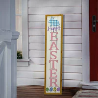 National Tree Co. 43 Pink Easter Wall Sign