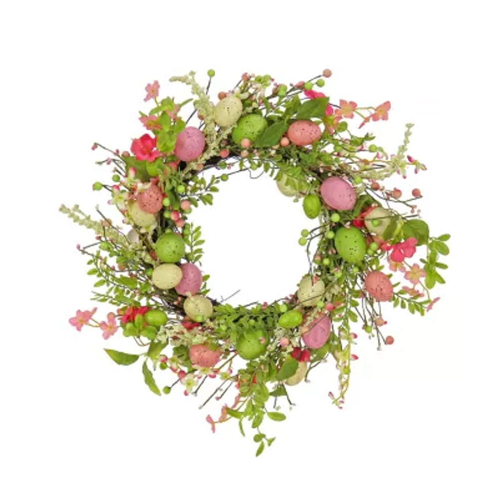 National Tree Co. Flowering Wreath