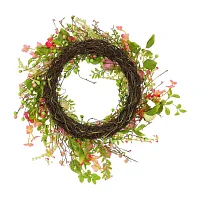 National Tree Co. Flowering Wreath