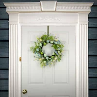 National Tree Co. Flowering Blue Indoor Outdoor Wreath