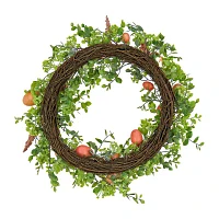 National Tree Co. 22 Pink Eggs Indoor Outdoor Wreath