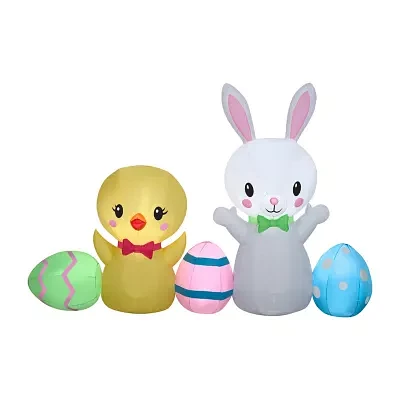 National Tree Co. 78 Bunny And Chick Easter Inflatable