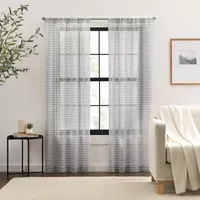 Mercantile Stellan Sheer Rod Pocket Set of 2 Curtain Panel