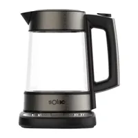 SOLAC AROA PREMIUM Adjustable Temperature Cordless Glass Kettle