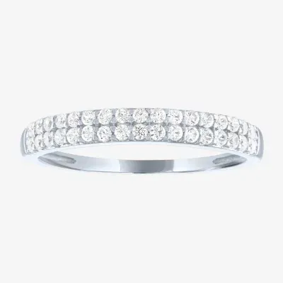 (G-H / Si2-I1) 3MM 1/4 CT. T.W. Lab Grown White Diamond 10K Gold Anniversary Wedding Band