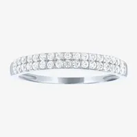 (G-H / Si2-I1) 3MM 1/4 CT. T.W. Lab Grown White Diamond 10K Gold Anniversary Wedding Band