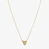 Made in Italy Womens 14K Gold Heart Pendant Necklace