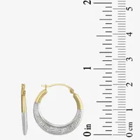 10K Gold 21mm Hoop Earrings