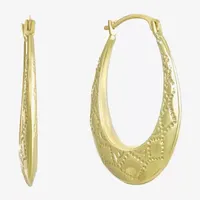 10K Gold 24mm Hoop Earrings