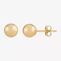 14K Gold 4mm Ball Earrings 