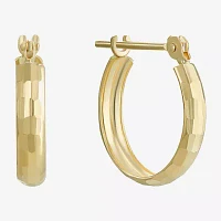 14K Gold Small Hoop Earrings 