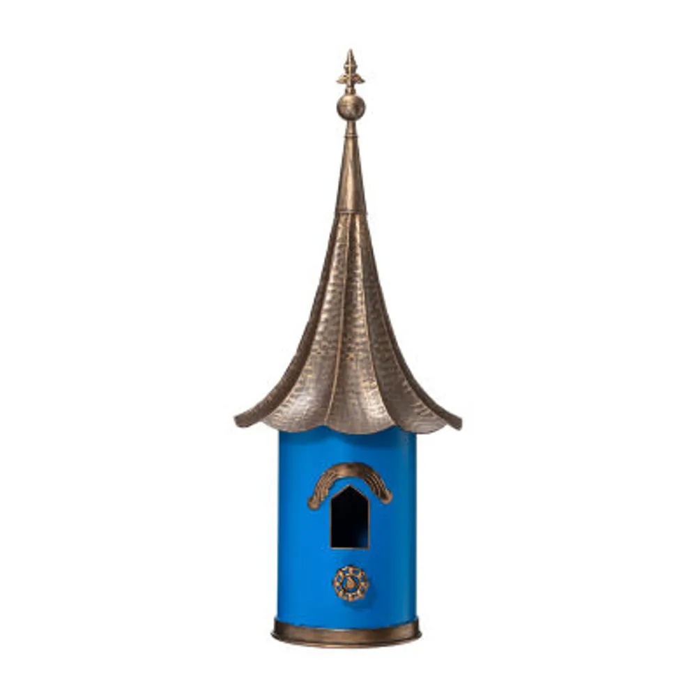 Glitzhome 32" Farmhouse Blue Pagoda Bird House