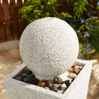 Glitzhome 40.25" Faux Terrazzo Resin Outdoor Fountain