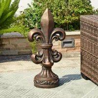 Glitzhome 27.25" MGO Bronze Garden Statue Figurine