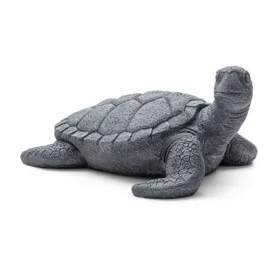 Glitzhome 22.75" MGO Tortoise Garden Statue Outdoor Figurine