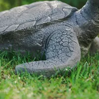 Glitzhome 22.75" MGO Tortoise Garden Statue Outdoor Figurine