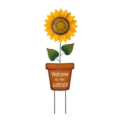 Glitzhome 36" Metal Sunflower Yard Stake