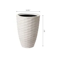 Glitzhome Set Of 2 Polyresin Planters