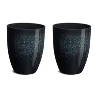 Glitzhome Set Of 2 16.75'' Plastic Pot Planters