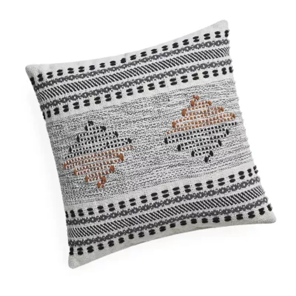 Blue Loom Indie Square Throw Pillow