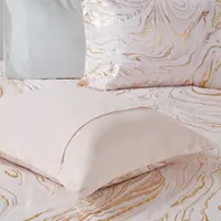Intelligent Design Natalia Geometric Duvet Cover Set with decorative pillows
