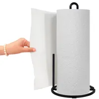 Blue Donuts Black Square Modern Paper Towel Holder