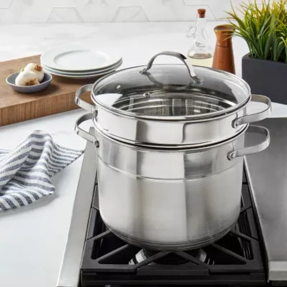 Denmark Stainless Steel 3-pc. 8-qt. Multi-Cooker