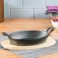 Basic Essentials Cast Iron 2-pc. Sizzler Plate