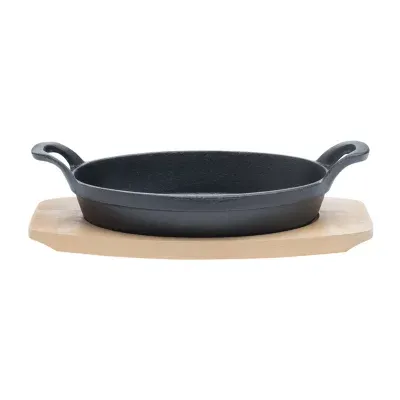 Basic Essentials Cast Iron 2-pc. Sizzler Plate