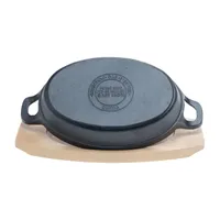 Basic Essentials Cast Iron 2-pc. Sizzler Plate