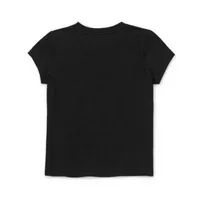 Little & Big Girls Christmas Stranger Things Crew Neck Short Sleeve Graphic T-Shirt