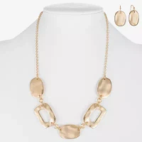 Liz Claiborne Collar Necklace And Drop Earring 2-pc. Jewelry Set