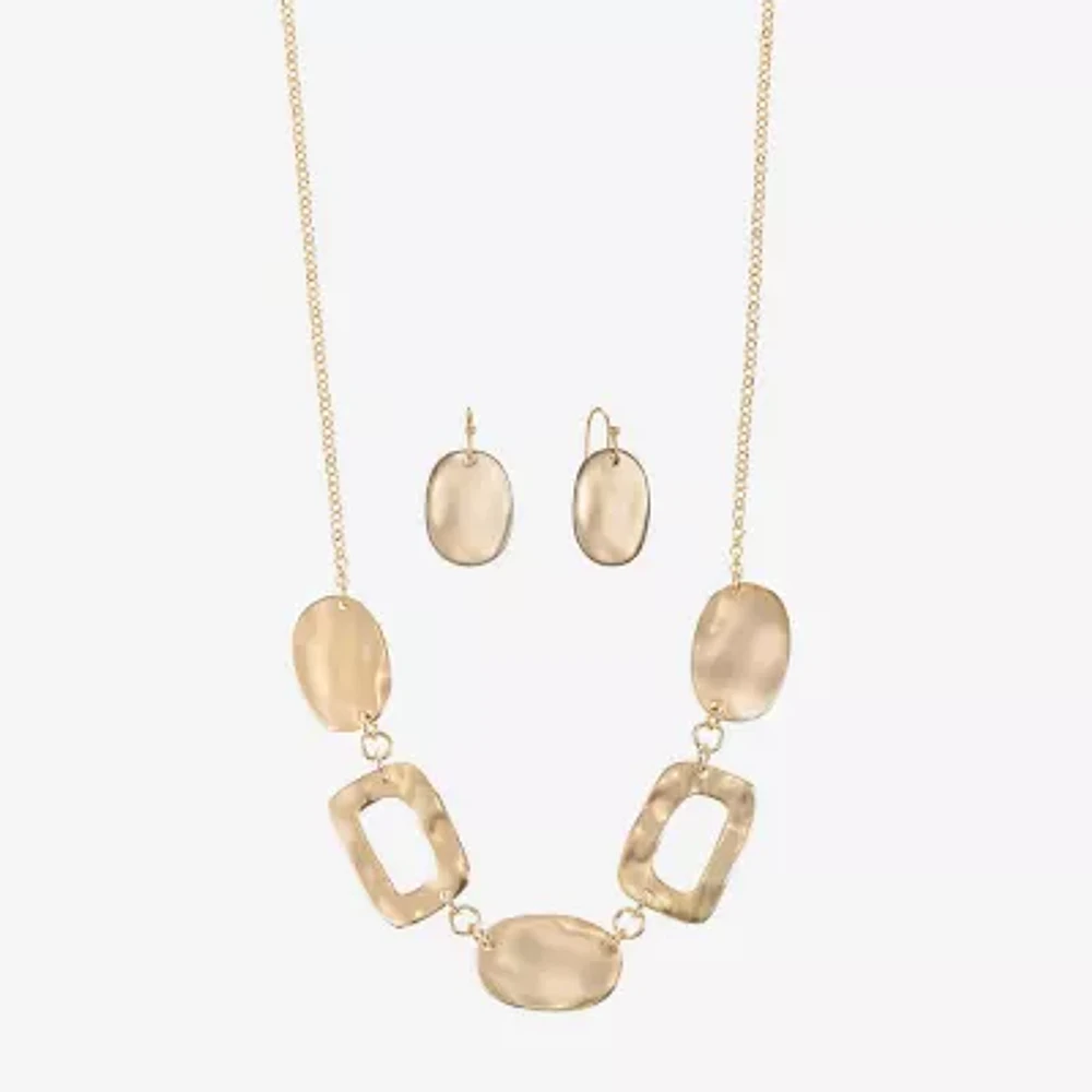 Liz Claiborne Collar Necklace And Drop Earring 2-pc. Jewelry Set
